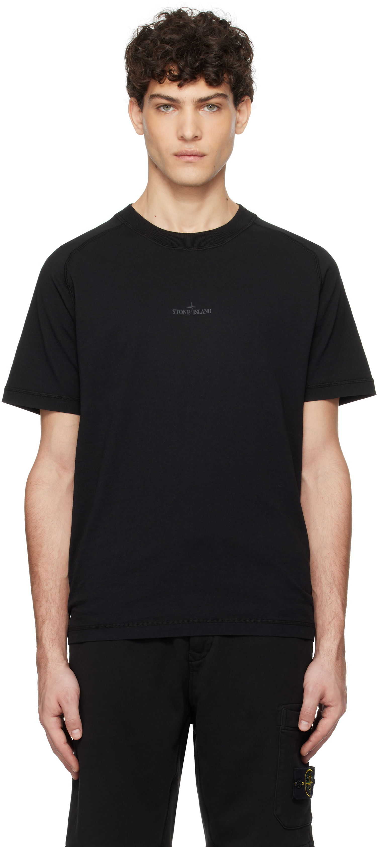 Тениска Stone Island Stone Island Organic Cotton Jersey T-Shirt Черно | K1S15 2100020 S0080, 0
