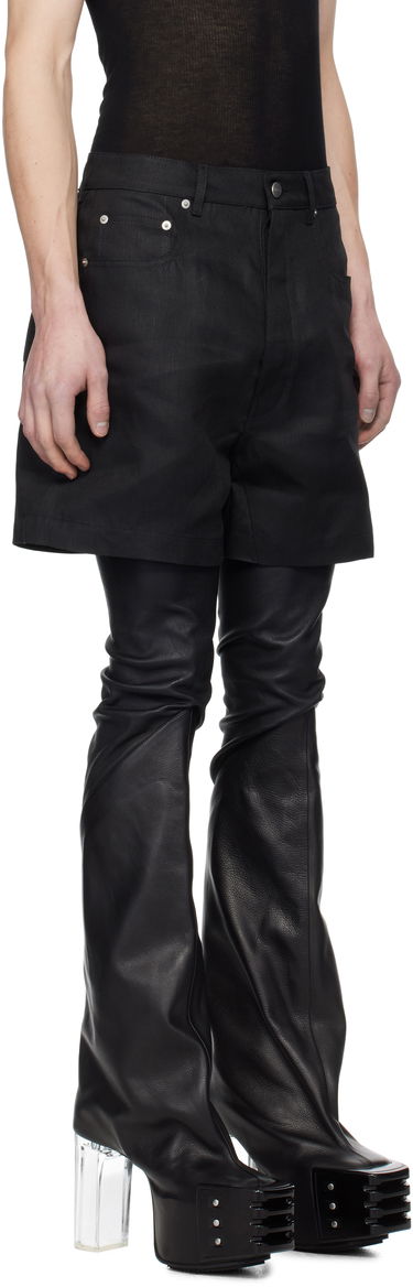 Къси панталони Rick Owens Rick Owens Hollywood Geth Cutoff Shorts Черно | RU01E5373 TWL, 1