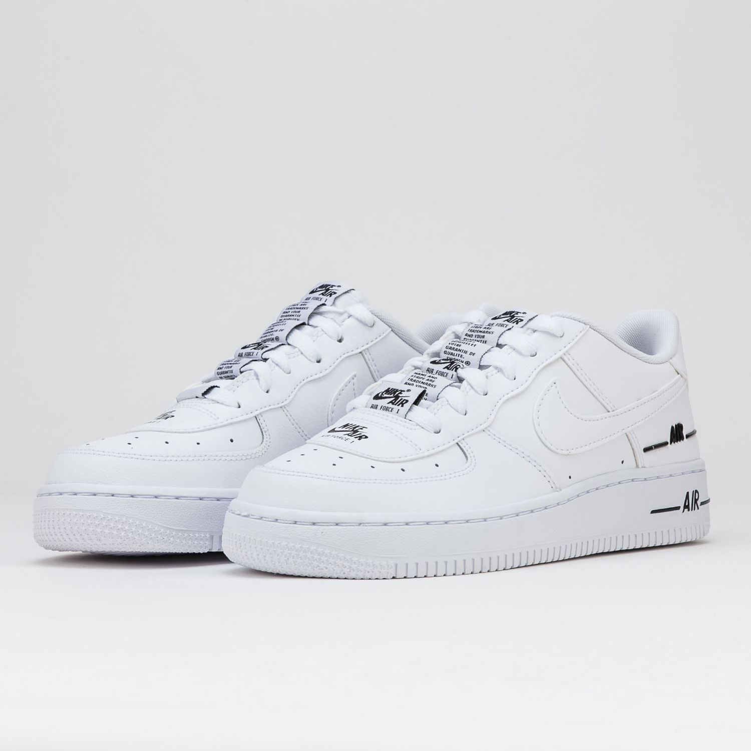 Кецове и обувки Nike Air Force 1 LV8 3 GS Бяло | CJ4092-100, 1