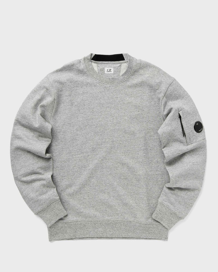 Суитчър C.P. Company DIAGONAL RAISED FLEECE CREW NECK LENS SWEATSHIRT Сиво | 17CMSS023A005086W-M94