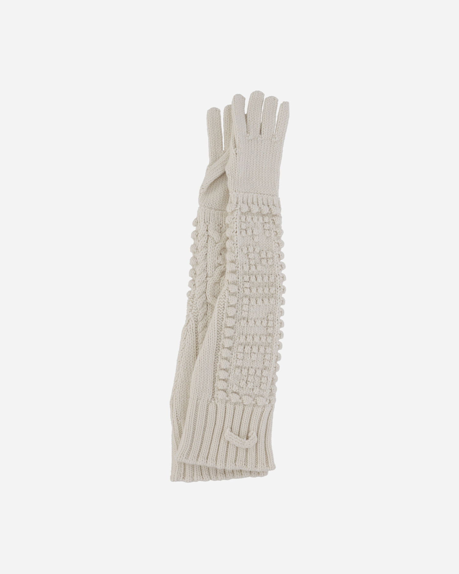 Ръкавици Jean Paul Gaultier Long Knitted Gloves Бежово | 2431FGN009-M080 64, 1