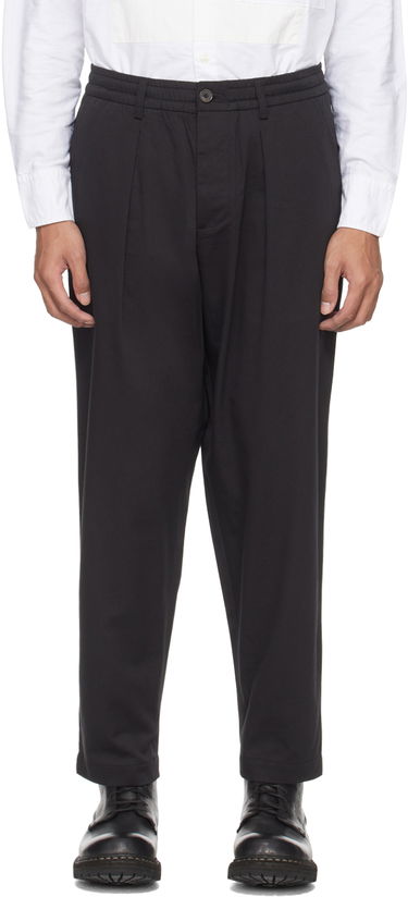 Панталони Universal Works Universal Works Pleated Trousers Черно | 00134, 0