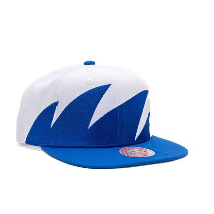 Шапка с козирка Mitchell & Ness Branded Sharktooth Snapback Branded Blue / White Синьо | HHSS5164-MNNYYPPPBLWH, 0