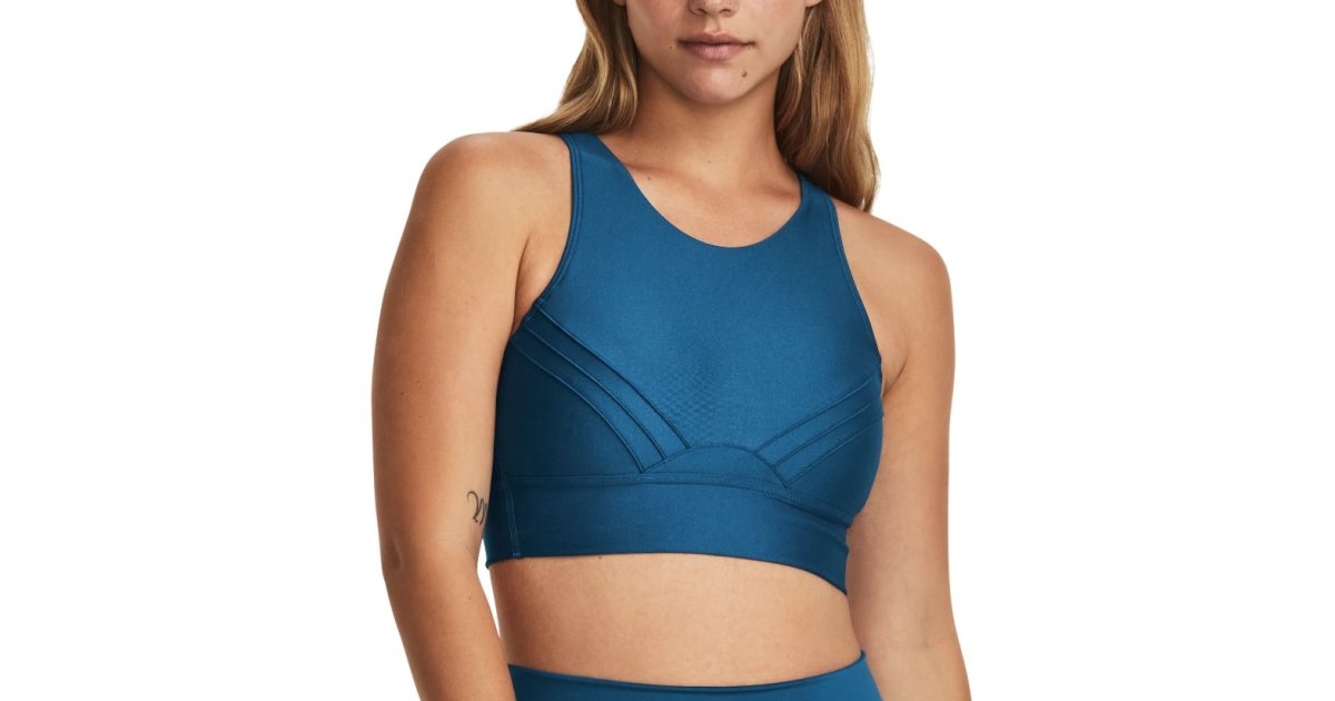 Сутиен Under Armour UA Infinity Pintuck Mid Тъмно синьо | 1376883-426, 1