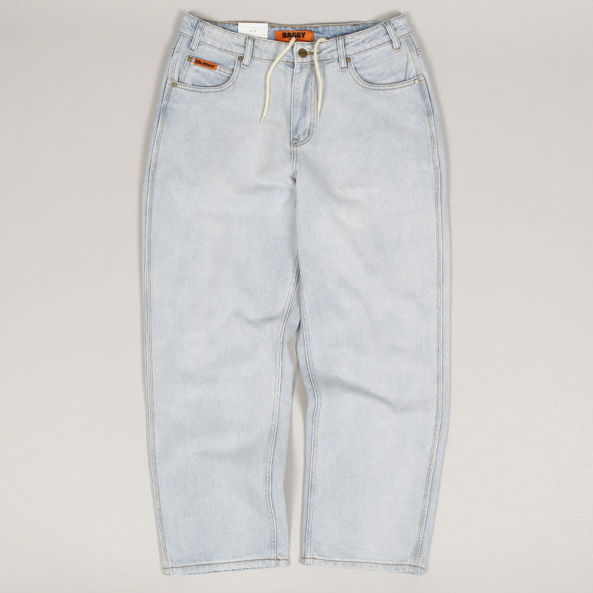 Дънки Butter Goods Butter Goods Baggy Denim Pants Синьо | butter-goods-baggy-denim-jeans-pants-light-blue, 0