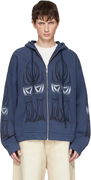 Winged Zip Up Hoodie