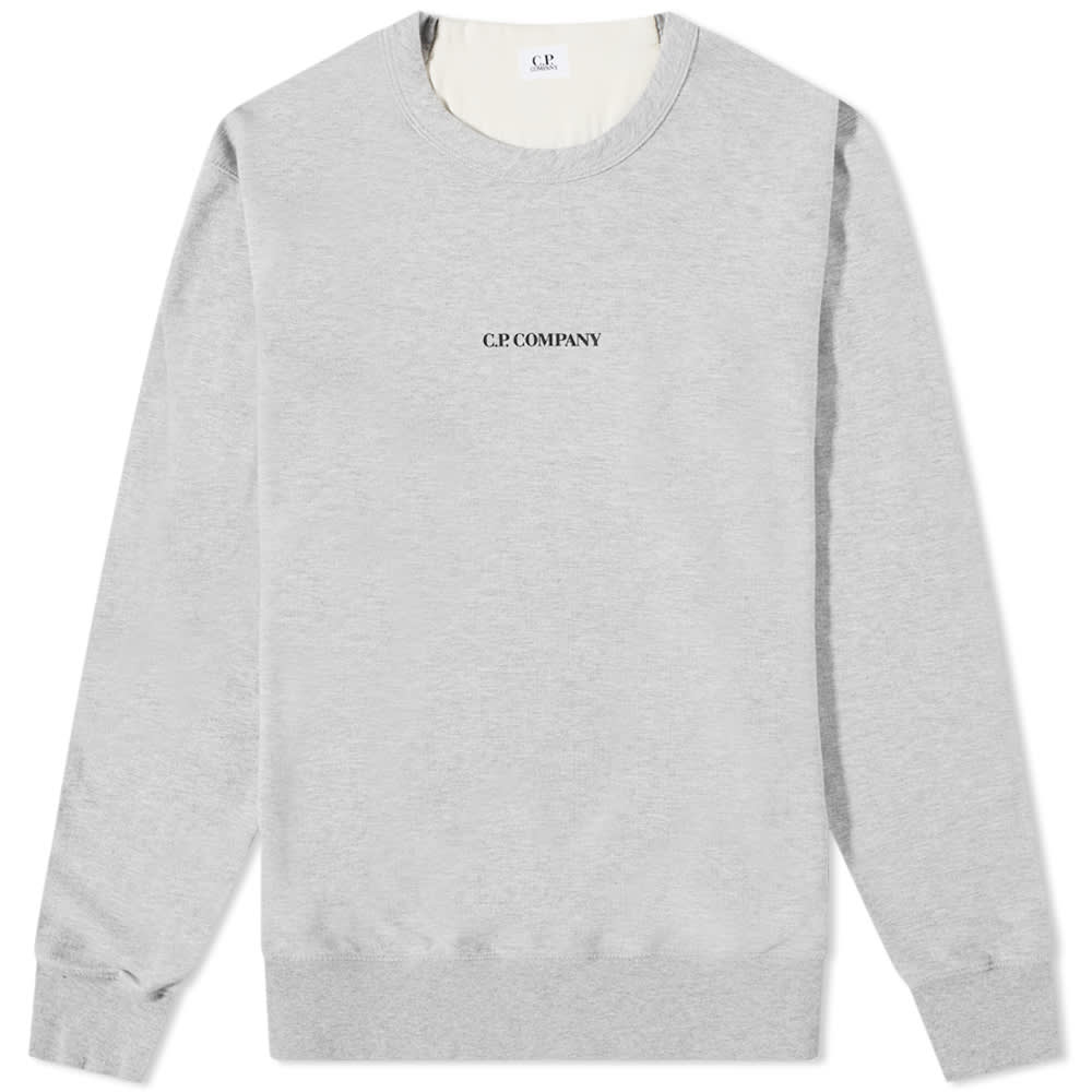 Пуловер C.P. Company Centre Logo Crewneck Сиво | 13CMSS161A-002246G-M93, 0