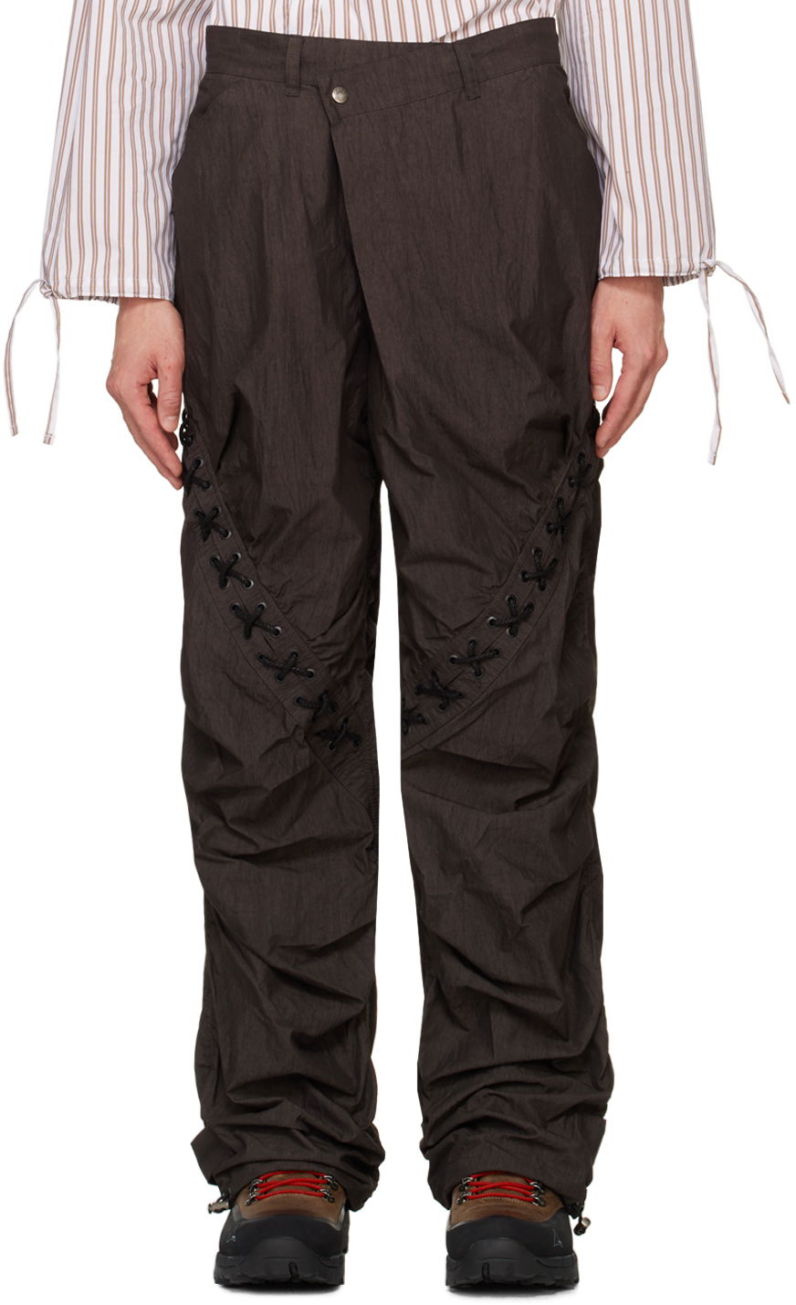 Карго панталони Andersson Bell Lace-Up Trousers Черно | apa737m, 0