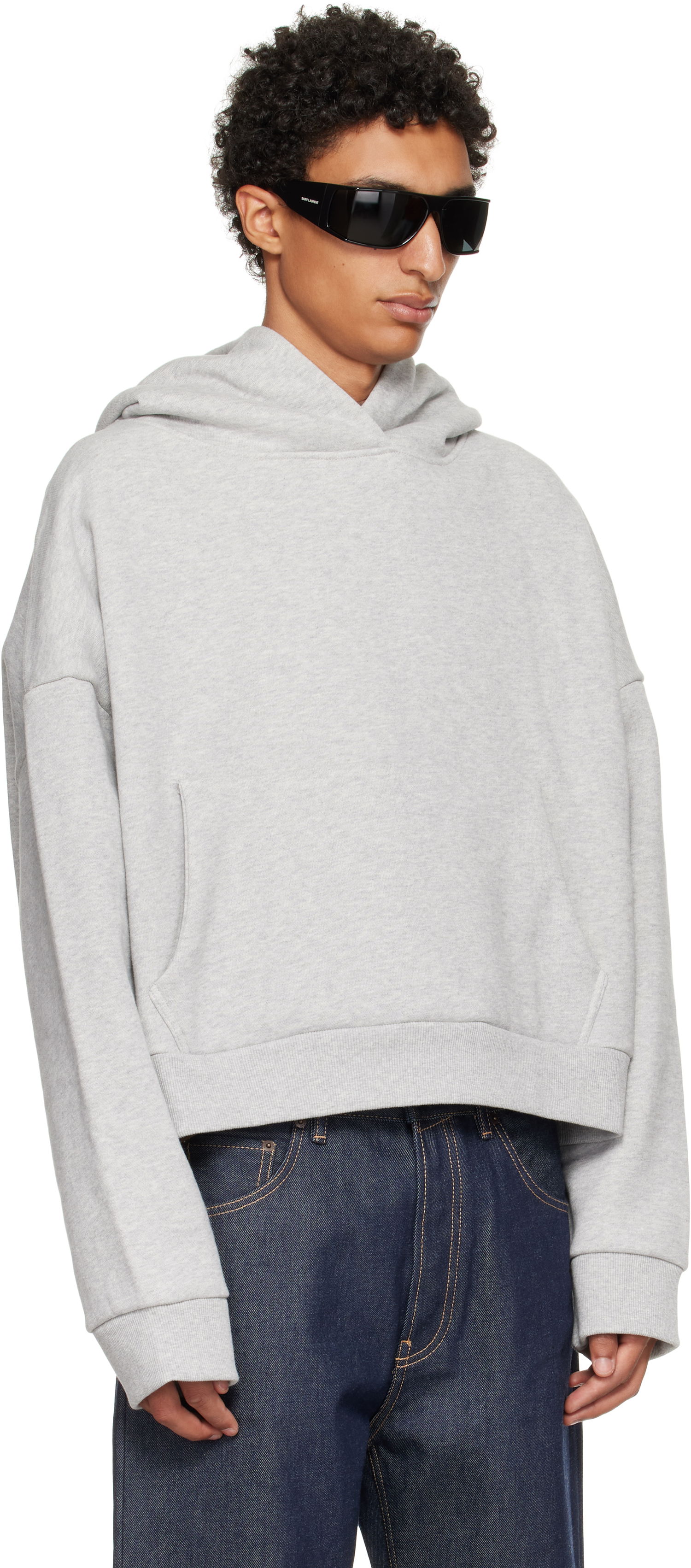 Суитчър Entire Studios Entire Studios Heavy Cropped Hoodie Сиво | ES2125SI, 1