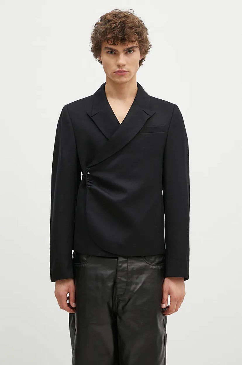 Жилетка ADER ERROR Draped Wool Blazer Черно | BN01FWBZ0201BK