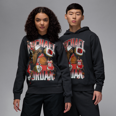Суитчър Jordan Jordan Flight Fleece Graphic Print Hoodie Черно | HJ4396-045, 0