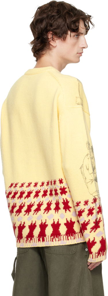 Пуловер JW Anderson Jacquard Knit People Graphic with Abstract Motif Sweater Многоцветен | KW1439-YN0373, 2