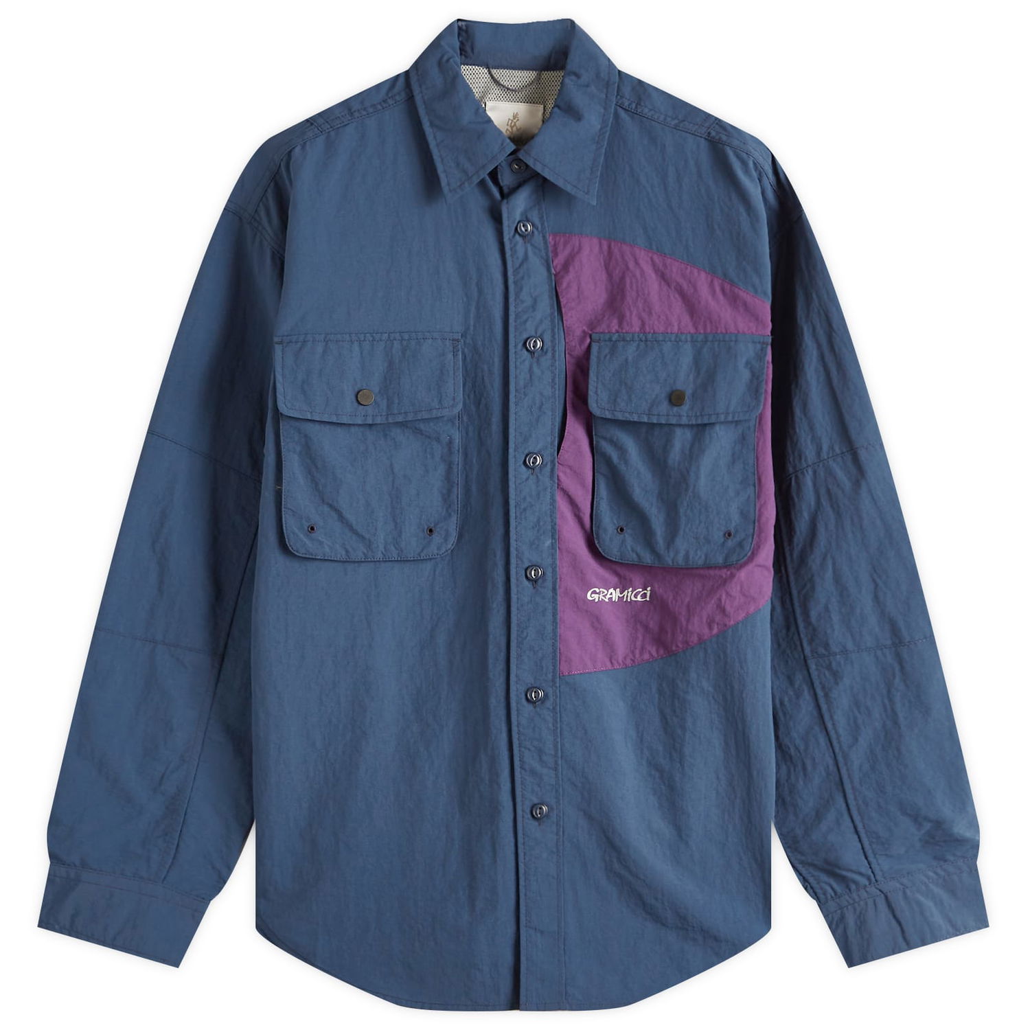Риза GRAMICCI Gramicci Brentwood Nylon Shirt, Size Large Синьо | G5SM-J038-DNV, 0