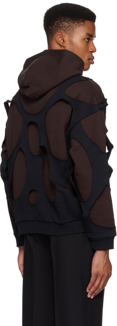 Суитчър Coperni Laser-Cut Hoodie Кафяво | COPJS110523MEN, 2