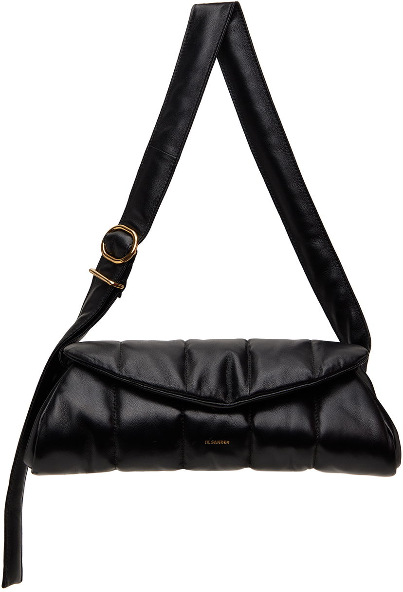 Чанта през рамо Jil Sander Cannolo Grande Padded Bag Черно | J07WD0074_P4845