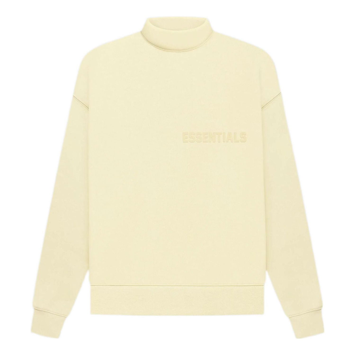 Суитчър Fear of God Essentials Mockneck Sweatshirt Бежово | FOG-FW22-725, 0