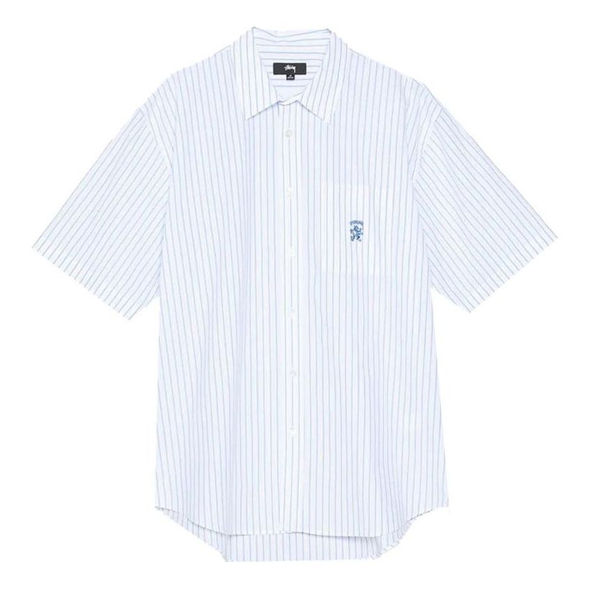 Риза Stüssy Stussy Boxy Striped Shirt Бяло | 1110231, 0