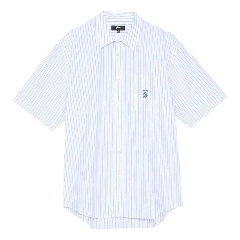 Риза Stüssy Stussy Boxy Striped Shirt Бяло | 1110231