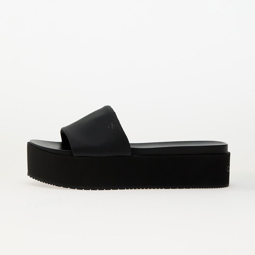 Кецове и обувки CALVIN KLEIN Flatform Sandal Slid Black Черно | YW0YW01791 0GJ