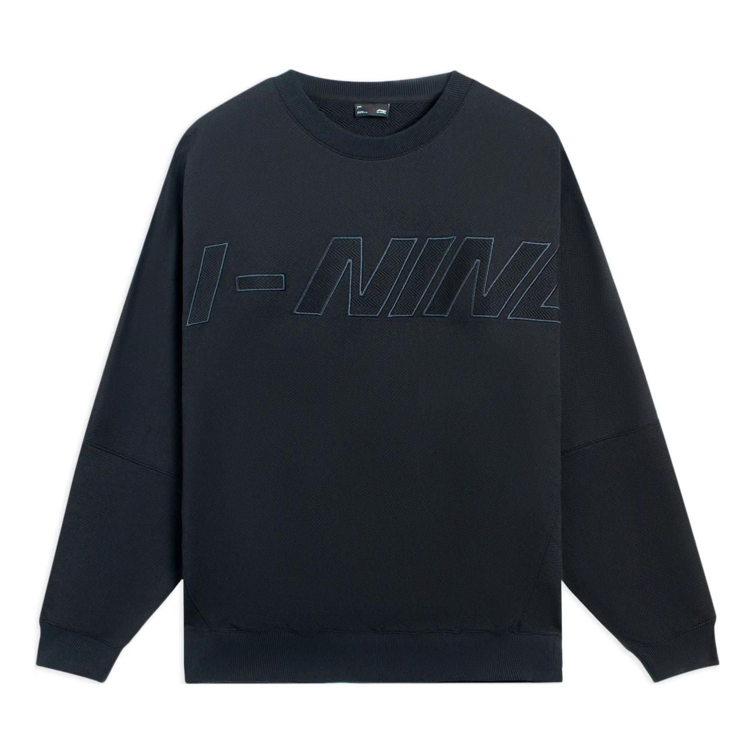 Пуловер Li-Ning Embroidered Logo Sweatshirt Черно | AWDS927-3, 0