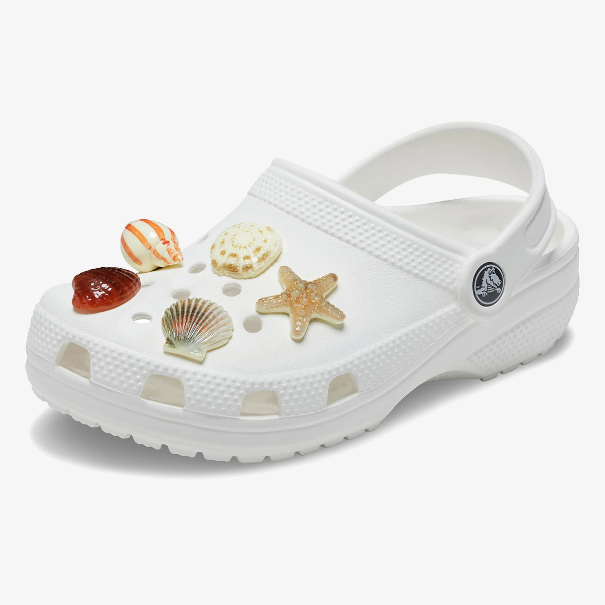 Грижа за обувките Crocs Seashells Jibbitz Charms 5 Pack Бяло | 10014671, 0
