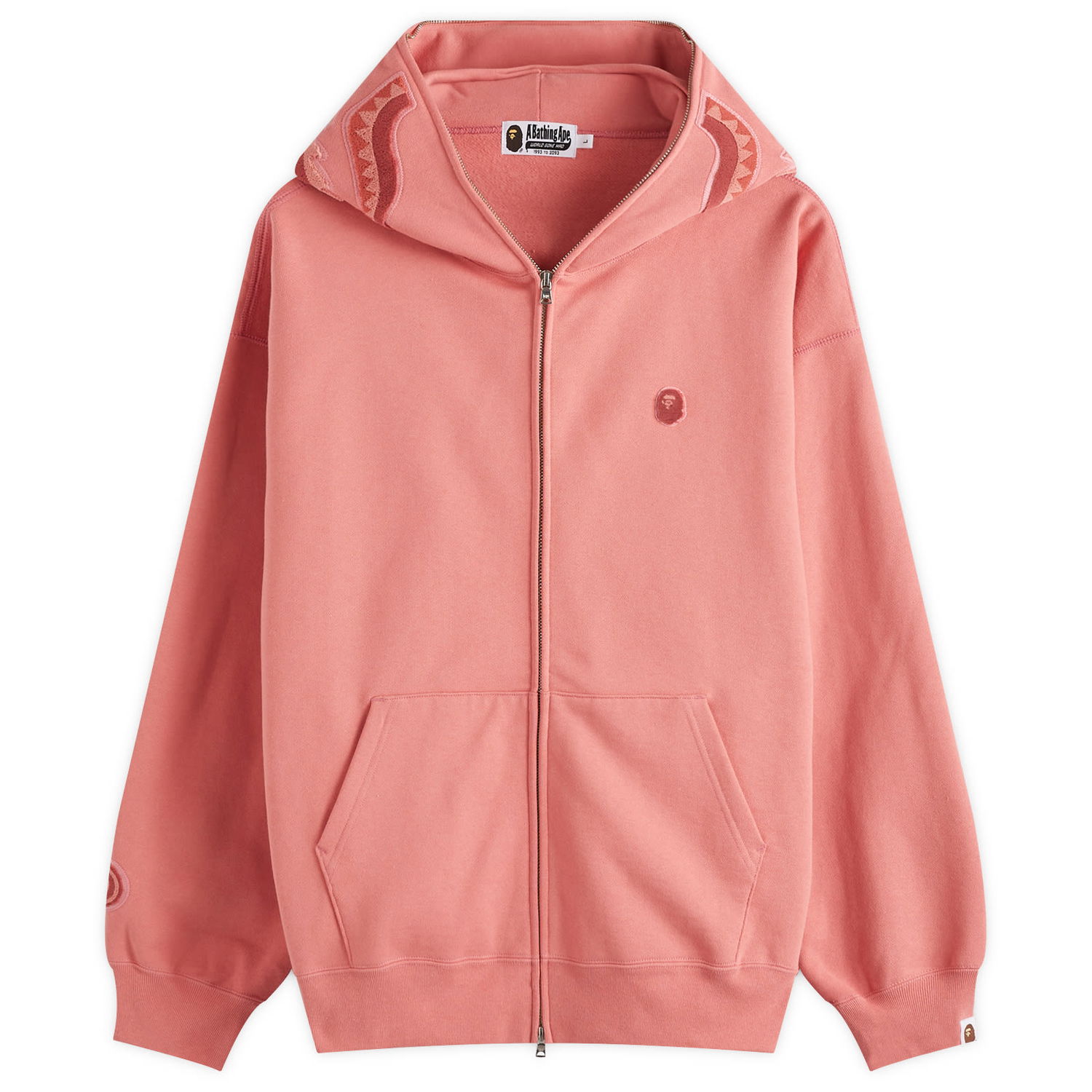 Суитчър BAPE One Point Shark Full Zip Hoodie Розово | 001ZPK301306M-PNK, 0