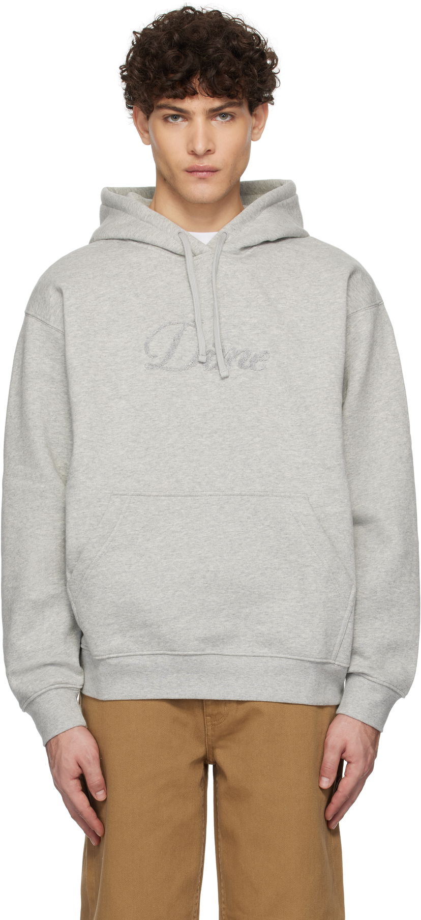 Суитчър Dime Cursive Logo Fleece Hoodie Сиво | DIMEHO2449GRY