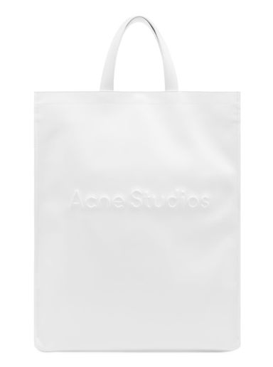 Голяма пазарска чанта Acne Studios Logo Shopper Tote Bag Бяло | C10162-100