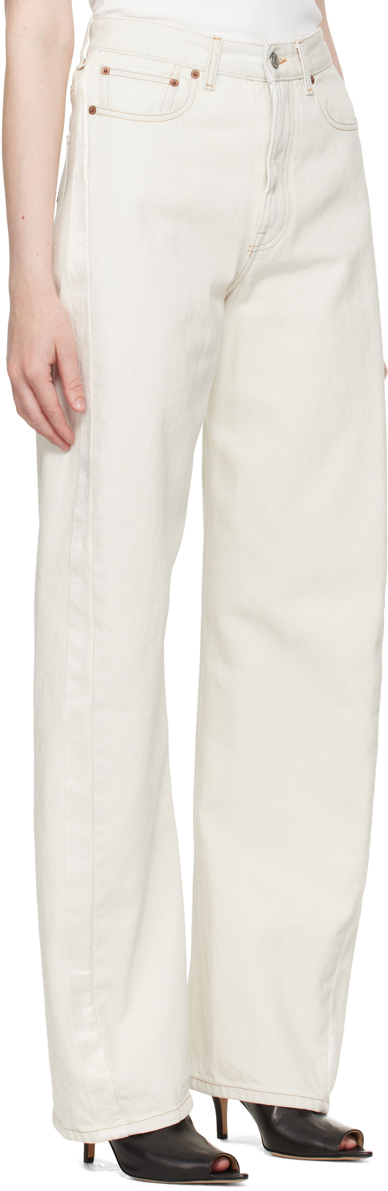 Дънки Maison Margiela MM6 Maison Margiela 5 Pocket Jeans Бяло | S62LB0190 M30018, 1