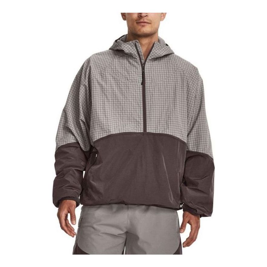 Ветровка Under Armour RUSH Woven Half-Zip Hooded Top Кафяво | 1379678-294, 0