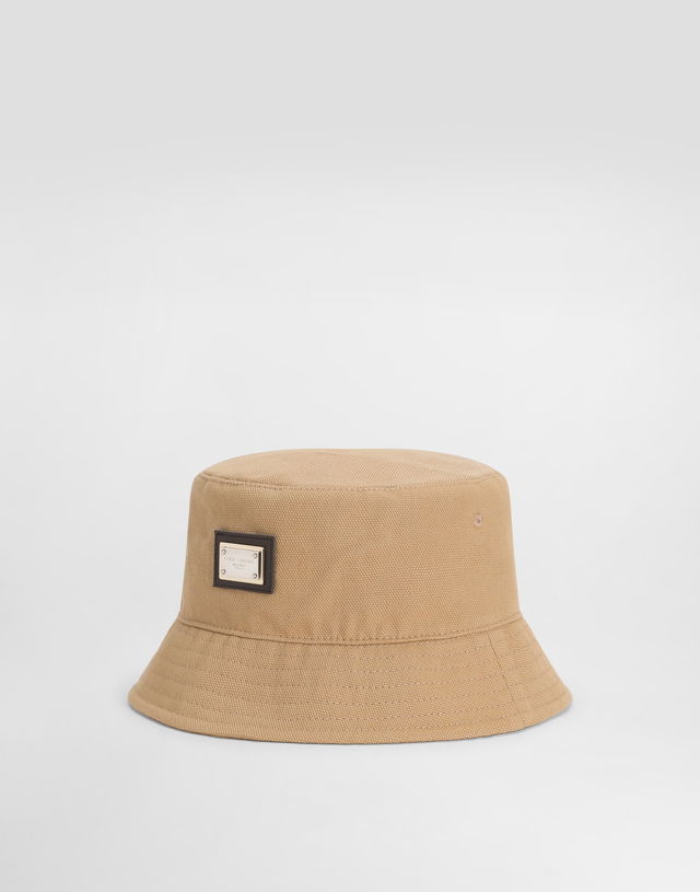 Dolce & Gabbana Canvas Bucket Hat With Branded Tag