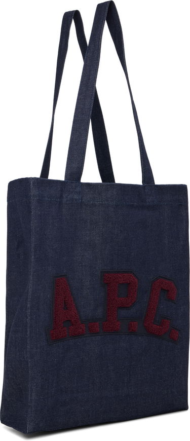 Голяма пазарска чанта A.P.C. A.P.C. Logo Patch Tote Bag Тъмно синьо | COHIZ-M67059, 1