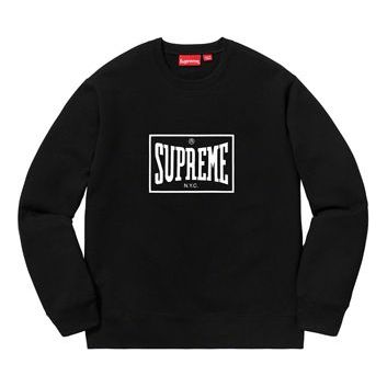 Суитчър Supreme Supreme Warm Up Crewneck Sweatshirt Черно | SUP-SS19-416, 0