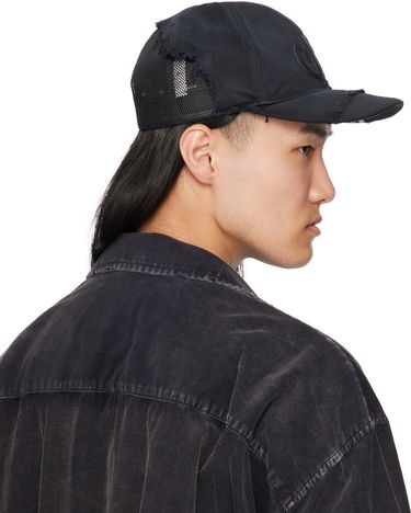 Шапка с козирка Maison MIHARA YASUHIRO Maison MIHARA YASUHIRO CA4LA Edition Crushed Detail Cap Черно | A14AC401, 2