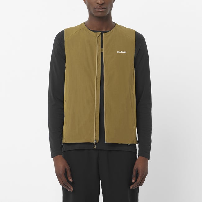 Жилетка Salomon Mountain Flex Hybrid Vest Зелено | LC2650600