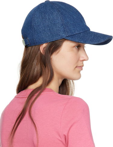 Шапка с козирка CHLOÉ Chloé 'The Chloé' Iconic Denim Baseball Cap Синьо | CHC25SD019GDN, 2