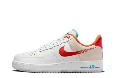 Кецове и обувки Nike Air Force 1 Low '07 PRM "Just Do It White Red Teal" Бежово | FD4205-161, 1