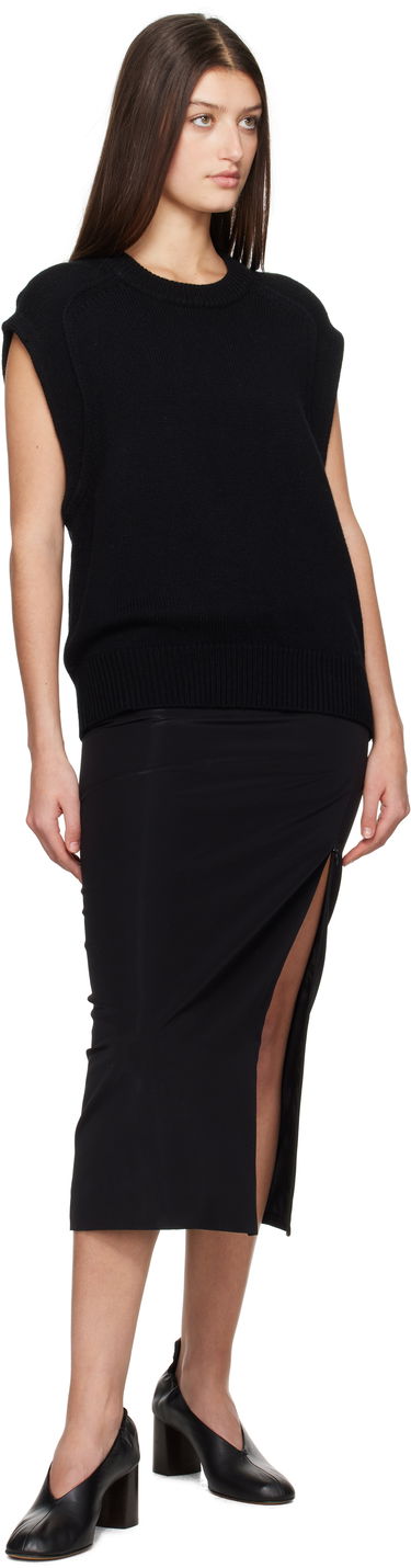 Пуловер Loulou de Saison Loulou de Saison Mari Sleeveless Knit Top Черно | MARI, 3