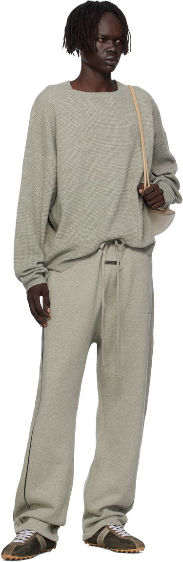 Суитчър Fear of God Fear of God ESSENTIALS Waffle Long Sleeve Crewneck Sweatshirt Сиво | 192SP256165F, 3