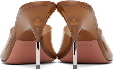 Аксесоари Amina Muaddi Amina Muaddi Bianca Glass Slipper 95 Mules Кафяво | BIANCA GLASS SLIPPER 95, 1