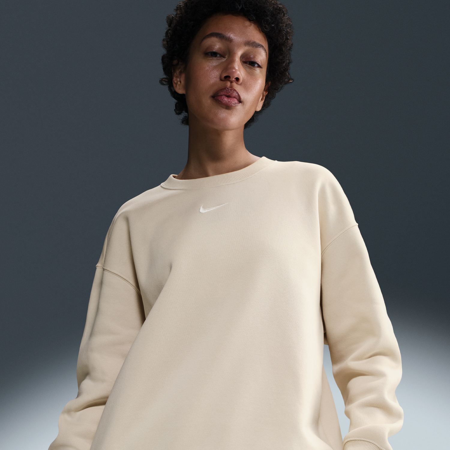 Пуловер Nike Sportswear Phoenix Fleece Crewneck Sweatshirt Бежово | FZ4270-104, 0