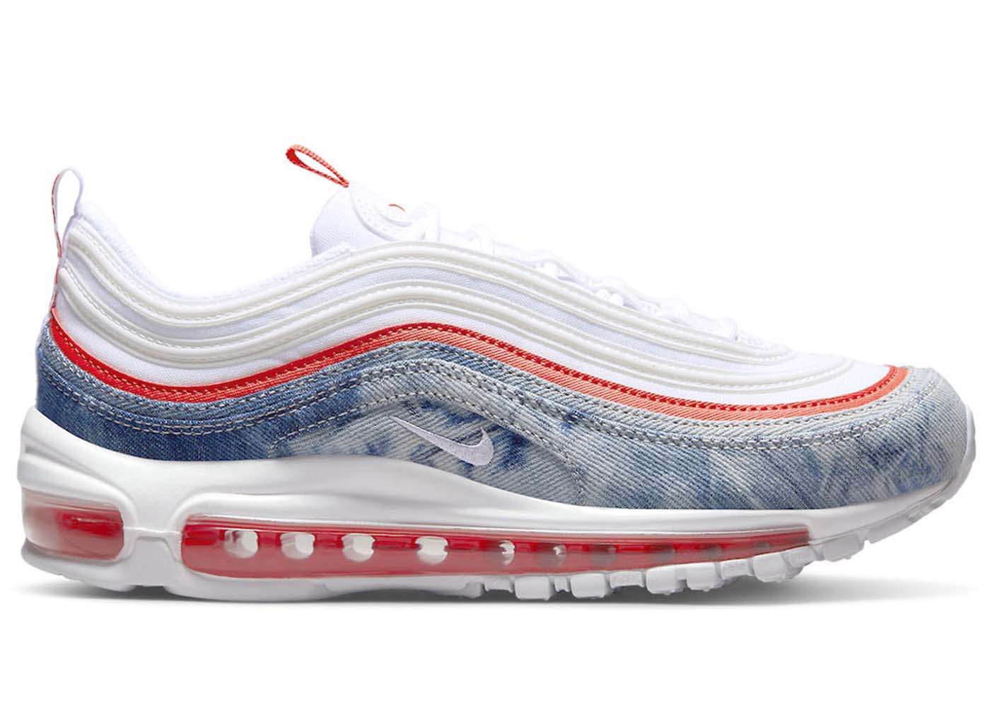 Кецове и обувки Nike Air Max 97 Washed Denim Pack W Бяло | DV2180-900, 0