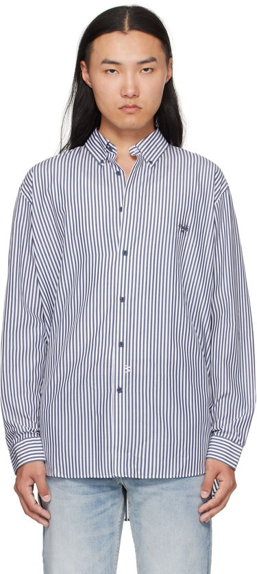 Риза Ksubi Ksubi KSignature Long Sleeve Shirt Синьо | MFA25SH020, 0