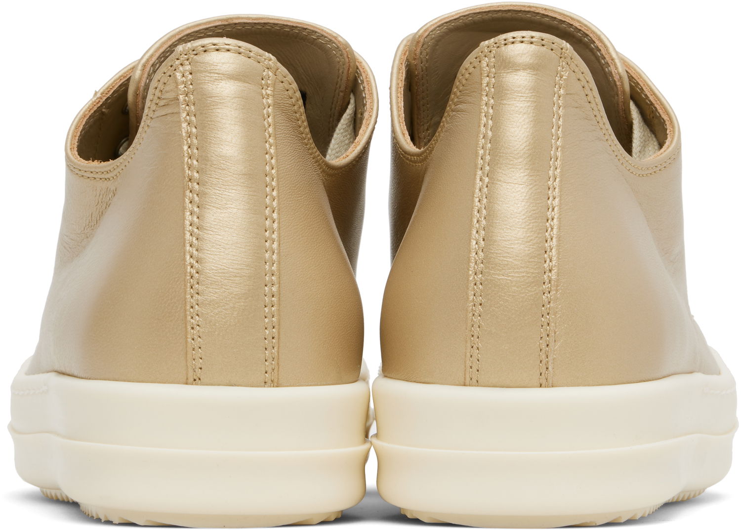 Кецове и обувки Rick Owens Rick Owens Hollywood Low Sneaks Металик | RO01E7891 LLPM, 1