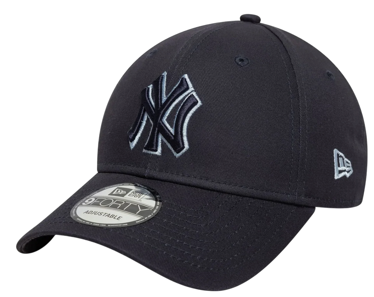 Шапка с козирка New Era New York Yankees Team Outline 9Forty Adjustable Cap Тъмно синьо | 60667390-60667390, 0