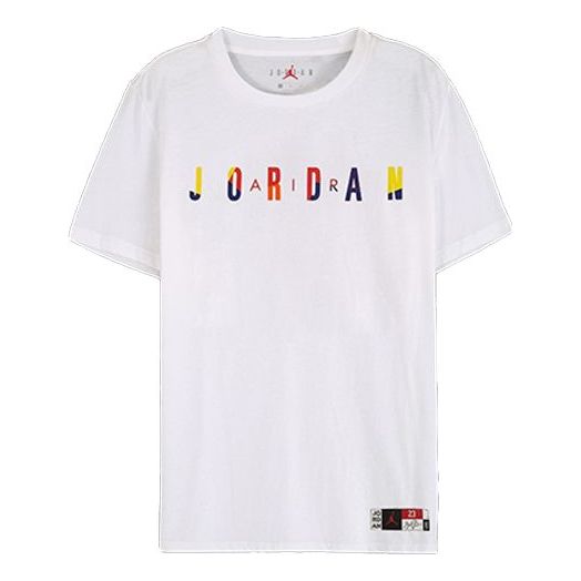Тениска Jordan Jordan Round Collar T-Shirt Бяло | DA6768-100