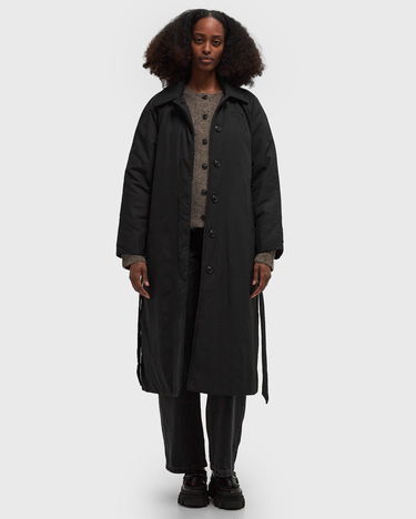 Тренчкот ØLÅF Padded Trench Coat With Belt Черно | W180602-BLACK, 1