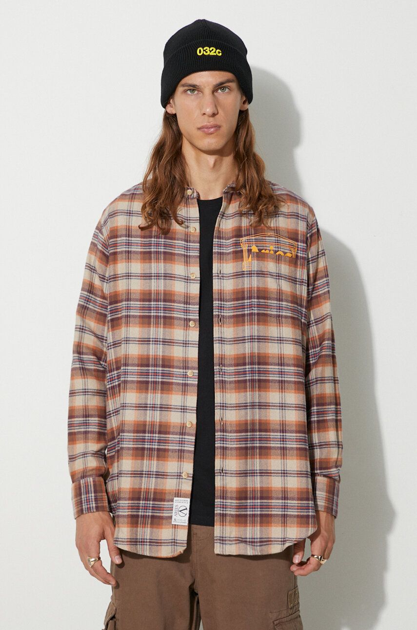 Риза Aries Shirt Regular Fit Кафяво | FUAR40103, 0