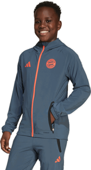 Яке adidas Performance FC Bayern Tiro 25 Competition Vis Tech Travel Kids' Jacket Сиво | JV5345, 3