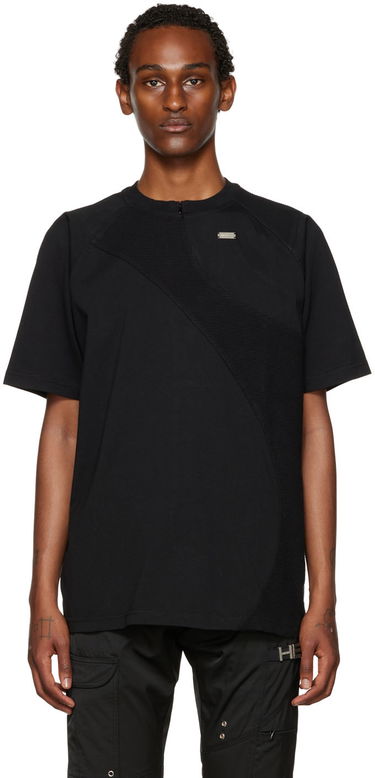 Тениска HELIOT EMIL Paneled T-Shirt Черно | HE_M_09_031_C01_BLK01, 0